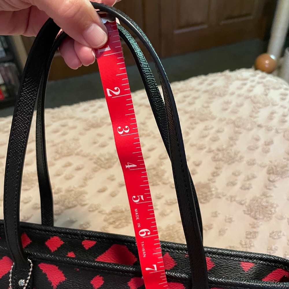 Coach Red and Black Plaid Tote - Picture 15 of 15
